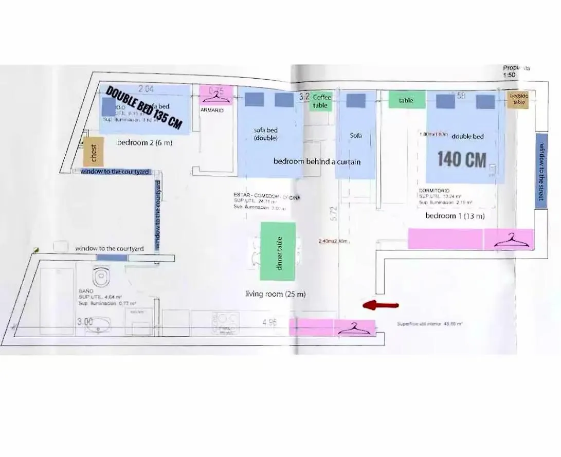 Camp Nou, Europa Fira - Modern Two-Bedroom Apartment With Heating L'Hospitalet de Llobregat